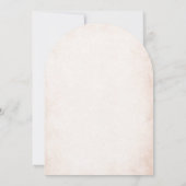 Elegante Moderne Wasserfarbe Beige Engel Taufe Inv Einladung (Rückseite)