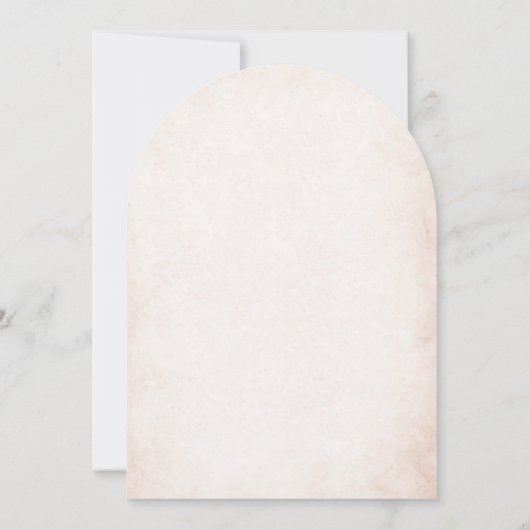 Elegante Moderne Wasserfarbe Beige Engel Taufe Inv Einladung (Rückseite)