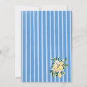 Elegante Moderne Wasserfarbe Hauptpresse Brautschi Einladung (Rückseite)