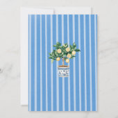 Elegante Moderne Wasserfarbe Hauptpresse Brautschi Einladung (Rückseite)