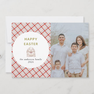 Elegante moderne Wasserfarbeier Frohe Ostern Foto Feiertagskarte