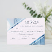 *~* Elegante Moderne Wasserfarbenhochzeit UAWG RSVP Karte (Stehend Vorderseite)