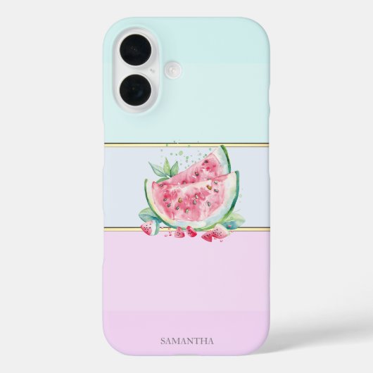 Elegante Moderne Wassermelone Case-Mate iPhone Hülle (Rückseite)