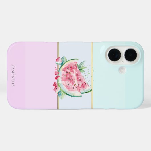 Elegante Moderne Wassermelone Case-Mate iPhone Hülle (Rückseite (Horizontal))