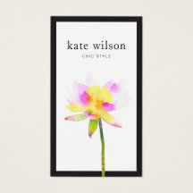 Elegante Moderne Watercolor Lotus Blume