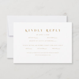 Elegante moderne Website Wedding RSVP Card Karte