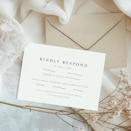 Elegante moderne Website Wedding RSVP Karte