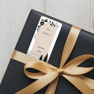 Elegante Moderne Weihnachten Adressaufkleber