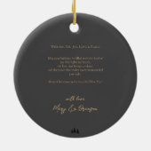 Elegante moderne Weihnachten mit Freude, Liebe und Keramik Ornament (Hinten)
