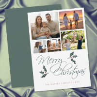 Elegante moderne Weihnachts-Foto-Collage mit Stech