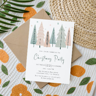 Elegante Moderne Weihnachts-Party Einladung