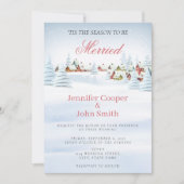 Elegante Moderne Weihnachtsfeier Einladung (Vorderseite)