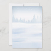 Elegante Moderne Weihnachtsfeier Einladung (Rückseite)