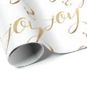 Elegante moderne Weihnachtsjubiläum Gold White Geschenkpapier (Rolleneckpunkt)
