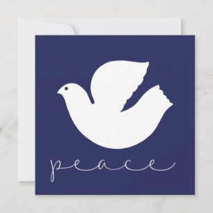 Elegante moderne Weihnachtskarte zum Frieden Feiertagskarte