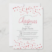 Elegante Moderne Weihnachtstypografie-Feier Einladung (Vorderseite)