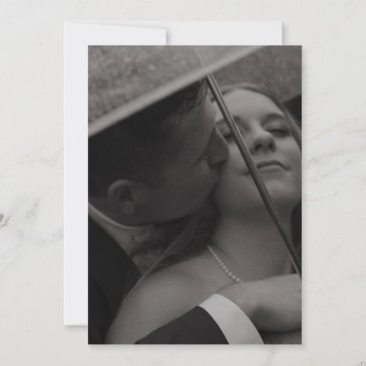 Elegante, moderne, weiße Hochzeit retten das Datum Save The Date (Rückseite)