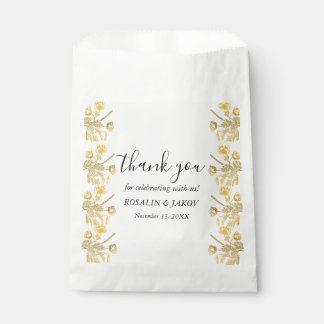 Elegante moderne weiße Hochzeitseinladung Geschenktütchen