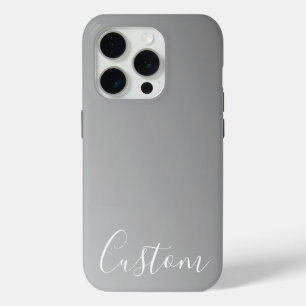Elegante moderne weiße Schrift mit grauem Gradient Case-Mate iPhone Hülle