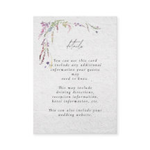 Elegante moderne Wildblume Script Wedding