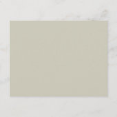 Elegante Moderne Wildblume Taupe Wedding Begleitkarte (Rückseite)