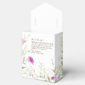 Elegante Moderne Wildblume White & Bronze Wedding Geschenkschachtel (Geöffnet)