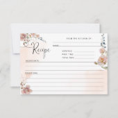 Elegante Moderne Wildblumen Brautparty Rezept (Vorderseite)