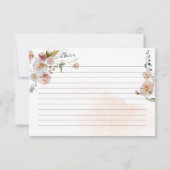 Elegante Moderne Wildblumen Brautparty Rezept (Rückseite)