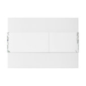 Elegante moderne Wildblumen Einladungsbanderole (Rückseitenbeispiel)