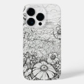 Elegante moderne Wildblumen leere Case-Mate Case-Mate iPhone Hülle (Rückseite)