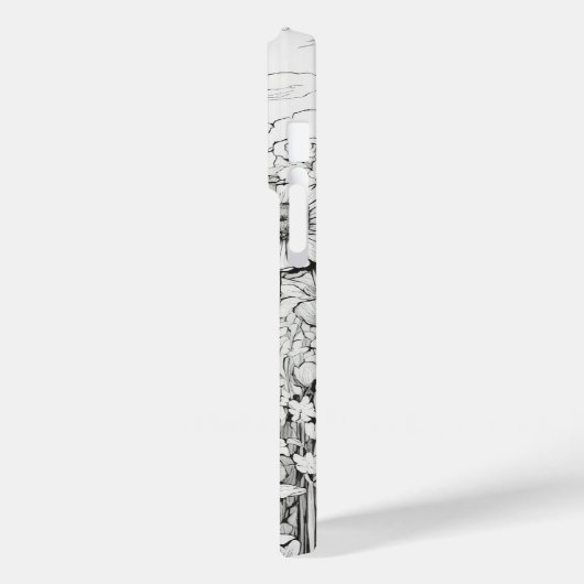 Elegante moderne Wildblumen leere Case-Mate Case-Mate iPhone Hülle (Rückseite / Links)