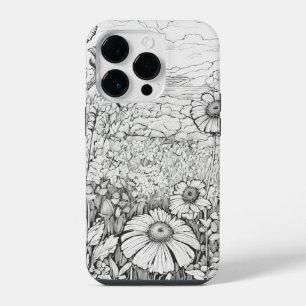 Elegante moderne Wildblumen leere Case-Mate iPhone 14 Pro Hülle