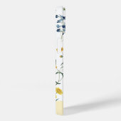 Elegante moderne Wildblumen Name auf Weiß Case-Mate iPhone Hülle (Rückseite / Rechts)