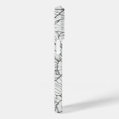 Elegante Moderne Wildblumen weiß und schwarz Case-Mate iPhone Hülle (Rückseite / Rechts)