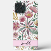 Elegante, moderne, wilde Blume in Aquarell Case-Mate iPhone Hülle (Rückseite)