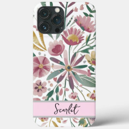 Elegante, moderne, wilde Blume in Aquarell Case-Mate iPhone Hülle
