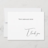 Elegante moderne Wohnung Dankeschön Karte (Rückseite)
