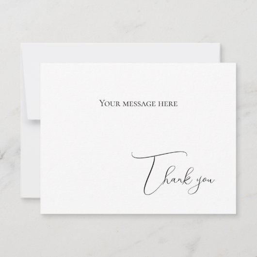 Elegante moderne Wohnung Dankeschön Karte (Rückseite)