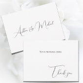 Elegante moderne Wohnung Dankeschön Karte