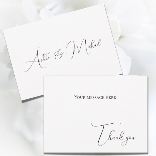 Elegante moderne Wohnung Dankeschön Karte