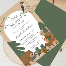 Elegante moderne Woodland Animals Forest Baby Dusc