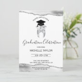 Elegante Moderne Zahnarztgraduiertengruppe Einladung (Stehend Vorderseite)