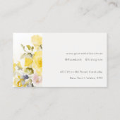 Elegante Modernes Boho Vinatge Rose Blumenbeete Visitenkarte (Rückseite)