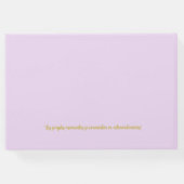 Elegante <moderno Minimalista Gästebuch (Rückseite)