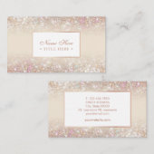 Elegante modische PastellgoldVisitenkarte Visitenkarte (Vorne/Hinten)