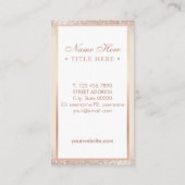 Elegante modische visitenkarte (Rückseite)
