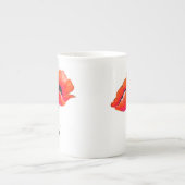 Elegante Mohnblumen-China-Tasse Porzellantasse (Vorderseite)