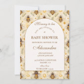 Elegante Mommy-to-Bee-Babyparty Einladung (Vorderseite)