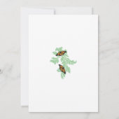 Elegante Monarch Butterfly Hochzeit Einladung (Rückseite)