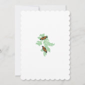 Elegante Monarch Butterfly Hochzeit Einladung (Rückseite)